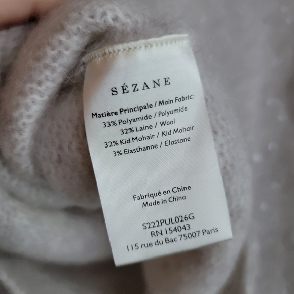 Sezane Ludivine Jumper in Silver size XS - Picture 8 of 10